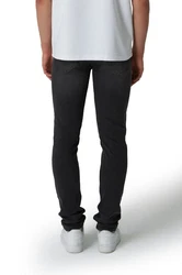 Smith & Solo Slim Fit Jeans Herren Straight Hose Basic Washed Schwarz