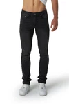 Smith & Solo Slim Fit Jeans Herren Straight Hose Basic Washed Schwarz