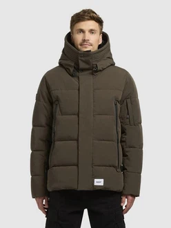 khujo Steppjacke TATO Dunkelgrün/Khaki
