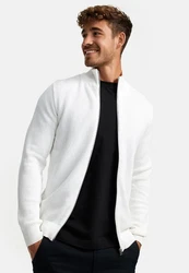 Kronstadt Sweatjacke KSErik Zip Weiß/Creme/Grau/Silber