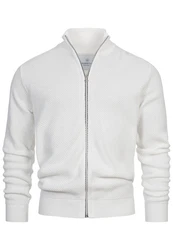 Kronstadt Sweatjacke KSErik Zip Weiß/Creme/Grau/Silber