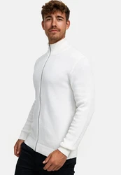 Kronstadt Sweatjacke KSErik Zip Weiß/Creme/Grau/Silber