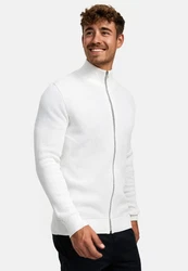 Kronstadt Sweatjacke KSErik Zip Weiß/Creme/Grau/Silber