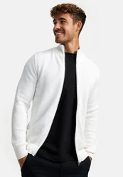 Kronstadt Sweatjacke KSErik Zip Weiß/Creme/Grau/Silber