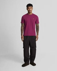 Lyle & Scott T-Shirt Plain gelb/rubinrot/schwarz