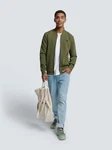 NO EXCESS Sweatshirt Full Zipper Pique Bomber 