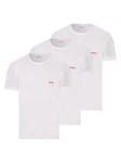 HUGO T-Shirt RN TRIPLET Weiß/Rot