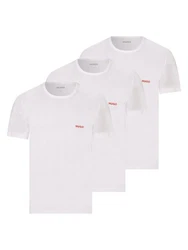 HUGO T-Shirt RN TRIPLET Weiß/Rot