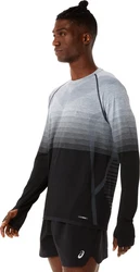 Asics Langarmshirt SEAMLESS LS TOP Schwarz/Grau/Dunkelgrau/Dunkelblau