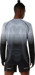 Asics Langarmshirt SEAMLESS LS TOP Schwarz/Grau/Dunkelgrau/Dunkelblau