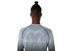 Asics Langarmshirt SEAMLESS LS TOP Schwarz/Grau/Dunkelgrau/Dunkelblau