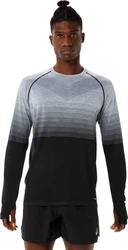 Asics Langarmshirt SEAMLESS LS TOP Schwarz/Grau/Dunkelgrau/Dunkelblau