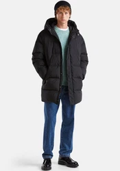 United Colors of Benetton Steppjacke mit verstellbarer Kapuze Schwarz