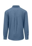 FYNCH-HATTON Langarmhemd mit klassischem Button-Down-Kragen Grau/Blau/Hellblau