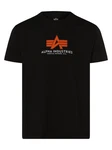 ALPHA INDUSTRIES Shirt T-Shirt Schwarz/Rot