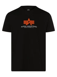 ALPHA INDUSTRIES Shirt T-Shirt Schwarz/Rot
