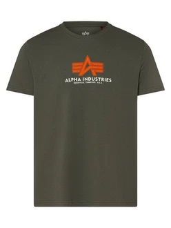 ALPHA INDUSTRIES Shirt T-Shirt Dunkelgrün