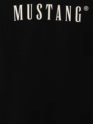 MUSTANG T-Shirt Austin Schwarz/Mintgrün/Rot