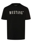 MUSTANG T-Shirt Austin Schwarz/Mintgrün/Rot