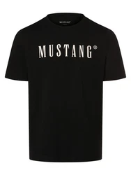 MUSTANG T-Shirt Austin Schwarz/Mintgrün/Rot