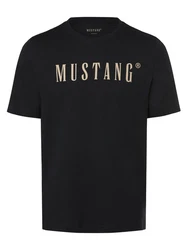 MUSTANG T-Shirt Austin Schwarz/Gelb/Braun/Beige