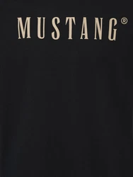 MUSTANG T-Shirt Austin Schwarz/Gelb/Braun/Beige