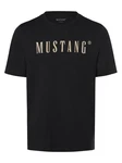 MUSTANG T-Shirt Austin Schwarz/Gelb/Braun/Beige