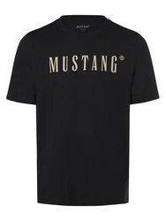 MUSTANG T-Shirt Austin Schwarz/Gelb/Braun/Beige