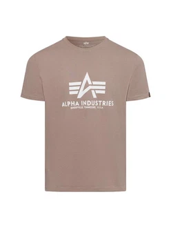 ALPHA INDUSTRIES T-Shirt Braun/Grau/Khaki/Beige/Dunkelgrün