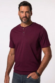 JP1880 T-Shirt Henley Bauchfit Rundhals JP1880 T-Shirt Henley Bauchfit Rundhals
