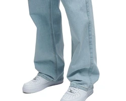 2Y Studios Baggy Jeans Adrik Basic (1-tlg., kein Set) Weiß/Hellblau/Blau