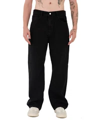 Denim House Relax-fit Jeans Baggy Jeans Herren Relaxed Fit Denim HIP HOP Schwarz