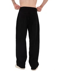 Denim House Relax-fit Jeans Baggy Jeans Herren Relaxed Fit Denim HIP HOP Schwarz