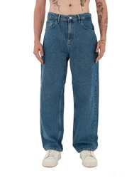 Denim House Relax-fit Jeans Baggy Jeans Herren Relaxed Fit Denim HIP HOP Dunkelblau