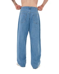 Denim House Relax-fit Jeans Baggy Jeans Herren Relaxed Fit Denim HIP HOP Hellblau
