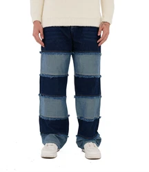 Denim House Relax-fit-Jeans Lässige Designer Baggy Jeans Relaxed Fit HIP HOP Blau
