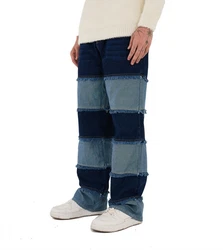 Denim House Relax-fit-Jeans Lässige Designer Baggy Jeans Relaxed Fit HIP HOP Blau