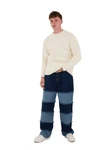 Denim House Relax-fit-Jeans Lässige Designer Baggy Jeans Relaxed Fit HIP HOP Blau