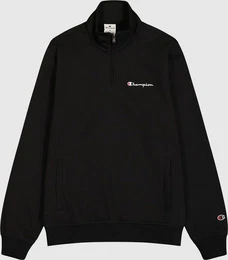 Sweatshirt Half Zip Sweatshirt mit Logo - Schwarz