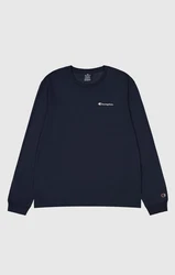 Champion Langarmshirt Crewneck Long Sleeve T-Shirt Dunkelblau