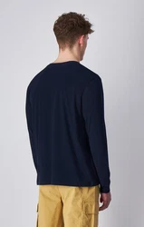 Champion Langarmshirt Crewneck Long Sleeve T-Shirt Dunkelblau