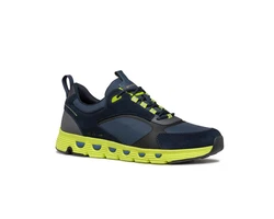 Geox Spherica Sneaker Dunkelblau/Hellblau/Grün/Gelb