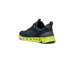 Geox Spherica Sneaker Dunkelblau/Hellblau/Grün/Gelb