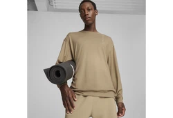 PUMA Sweatjacke STUDIO FOUNDATION Crewneck Khaki/Beige/Braun