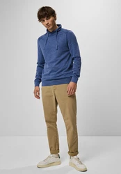 STREET ONE MEN Stehkragenpullover 