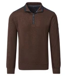 CASAMODA Sweatshirt uni Braun/Dunkelbraun/Rot
