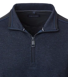 CASAMODA Sweatshirt uni Dunkelblau/Blau/Hellblau