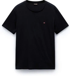 Napapijri T-Shirt Regular Fit Schwarz/Dunkelblau