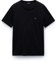 Napapijri T-Shirt Regular Fit Schwarz/Dunkelblau