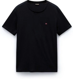 Napapijri T-Shirt Regular Fit Schwarz/Dunkelblau